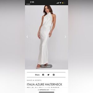 size extra small Selfie Leslie, white high neck dress open back